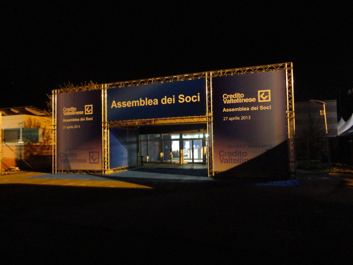Assemblea dei Soci del Credito Valtellinese (con Giorgio Cioni), Polo Fieristico Morbegno – aprile&nbsp;2013