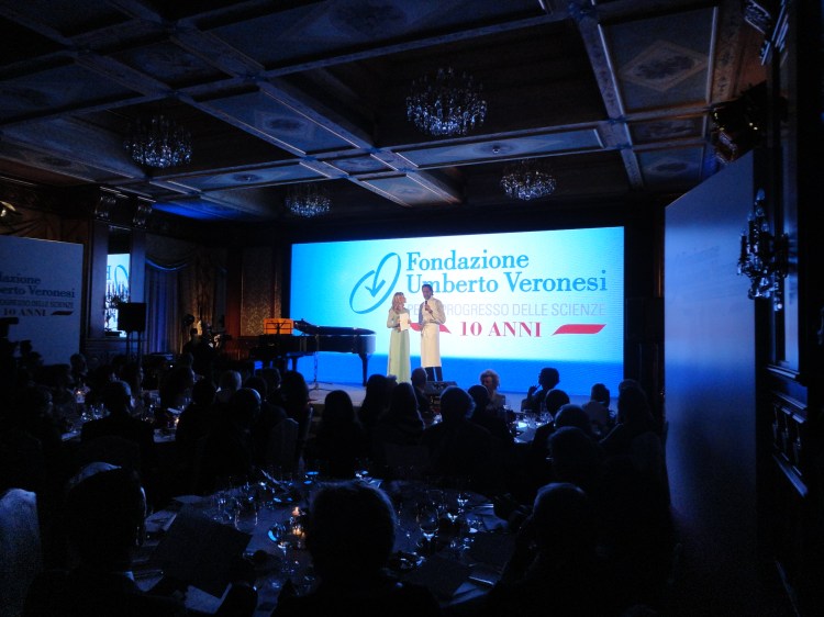 Serena Autieri con lo chef Luigi Taglienti