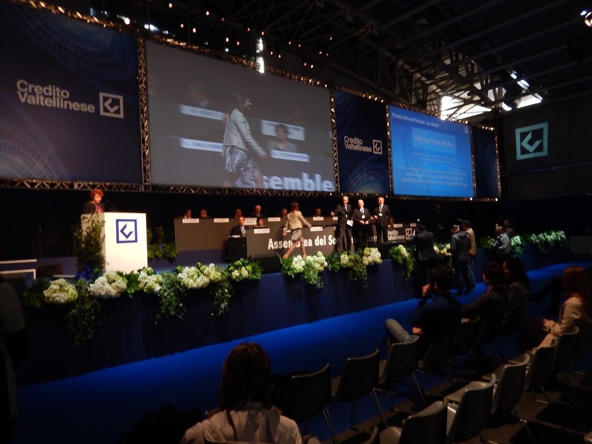 Assemblea Creval (con Giogio Cioni), Morbegno – aprile&nbsp;2015